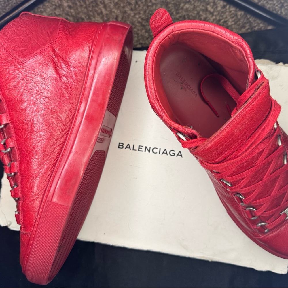 Balenciaga Vibrant Red Sneakers